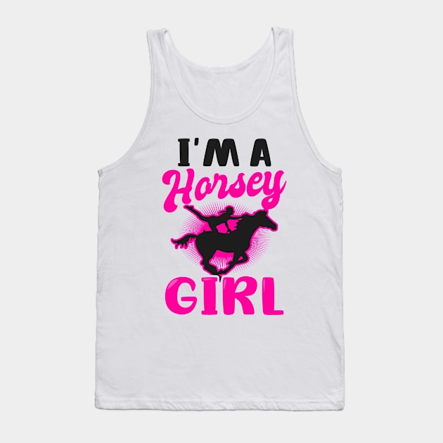 Equestrian Shirt | I'm A Horsey Girl Tank Top by Gawkclothing